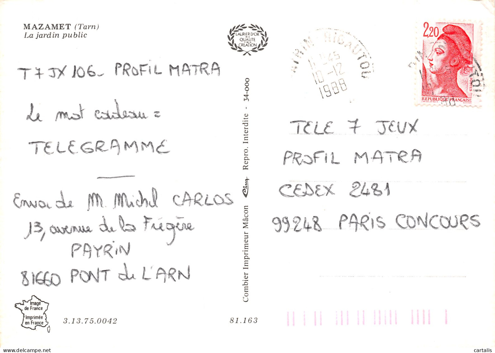 81-MAZAMET-N°4184-B/0009 - Mazamet