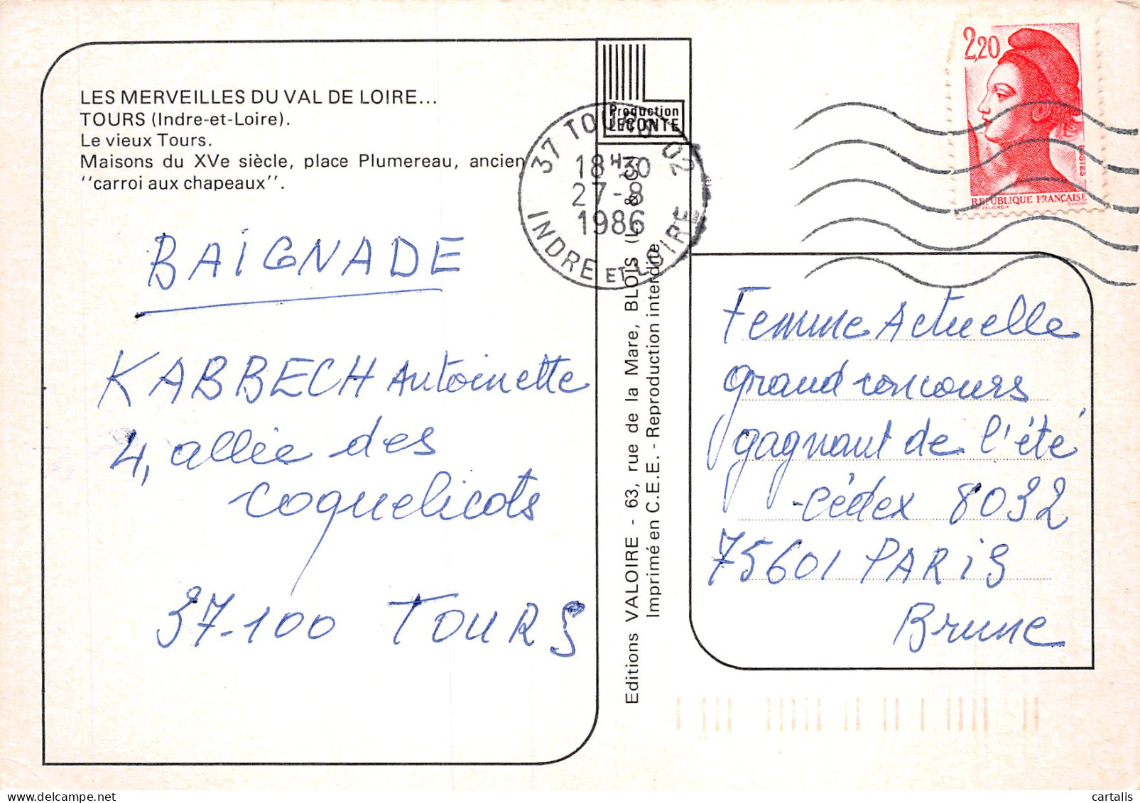 37-TOURS-N°4184-A/0383 - Tours