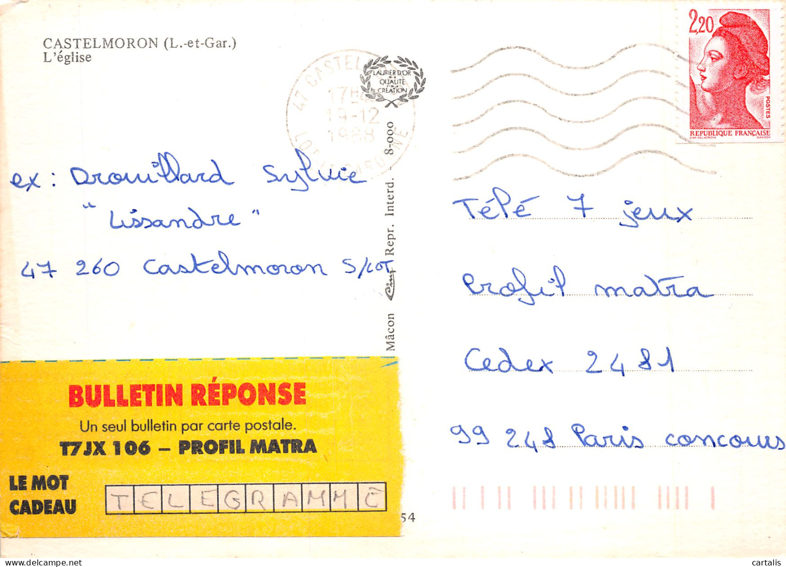 47-CASTELMORON-N°4184-A/0351 - Other & Unclassified