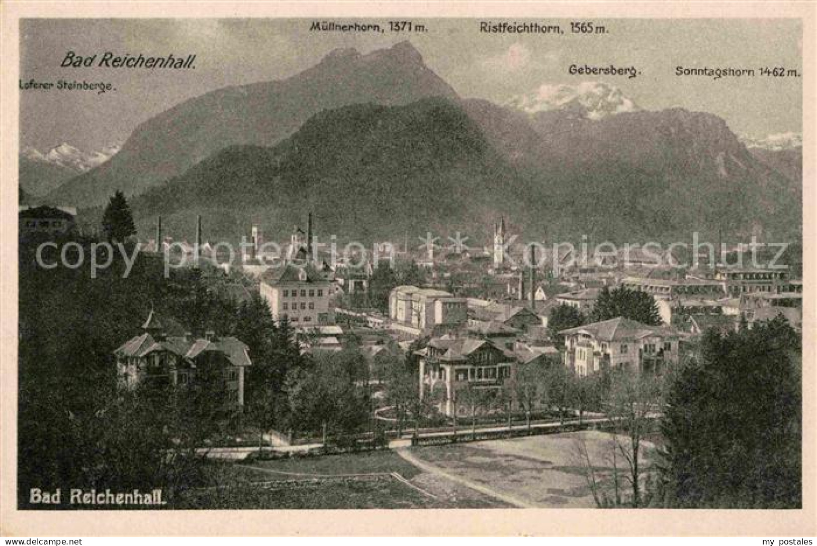 72794157 Bad Reichenhall Loferer Steinberge Muellnerhorn Sonntagshorn Bad Reiche - Bad Reichenhall