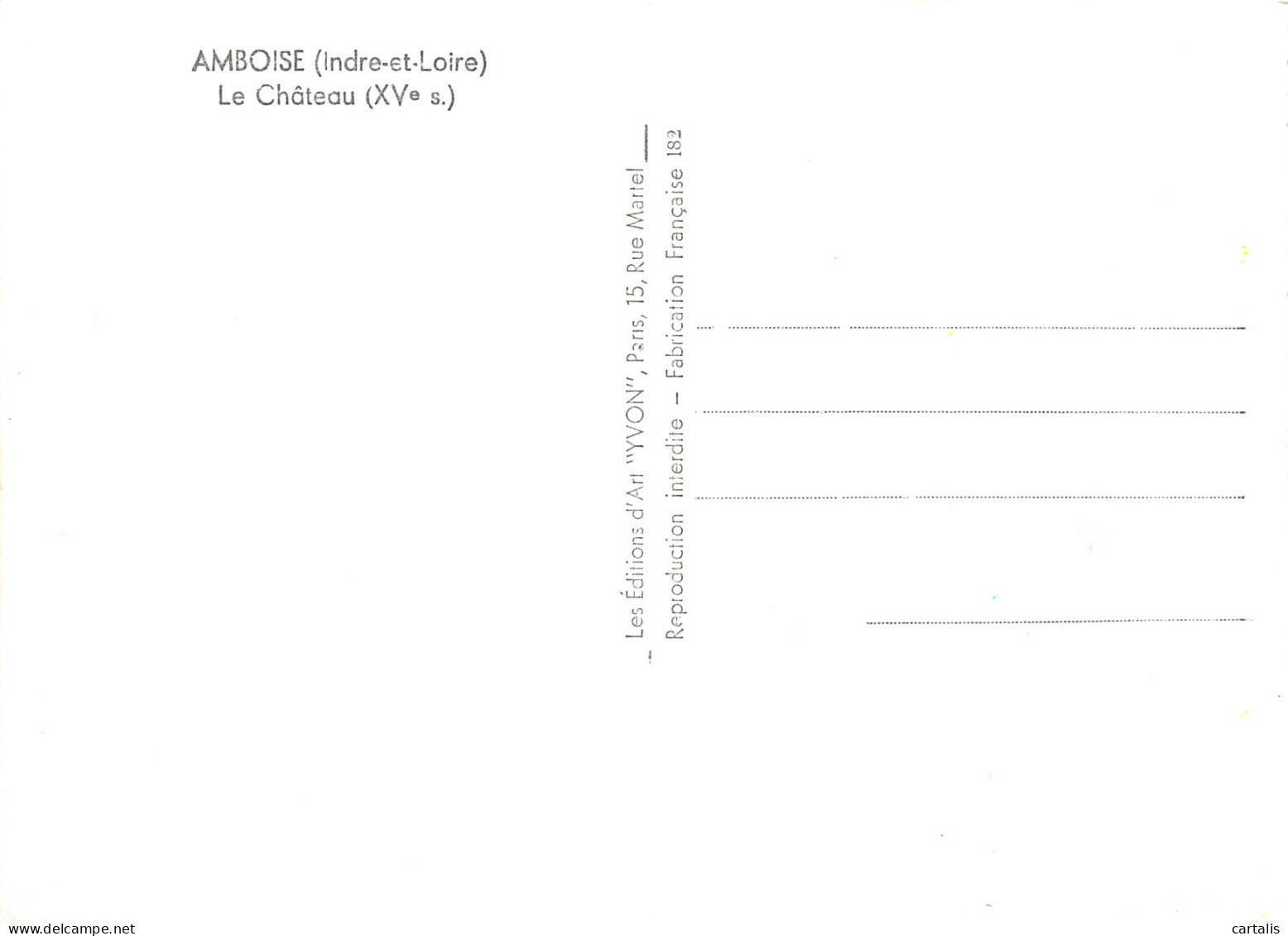 37-AMBOISE LE CHATEAU-N°4184-A/0193 - Amboise