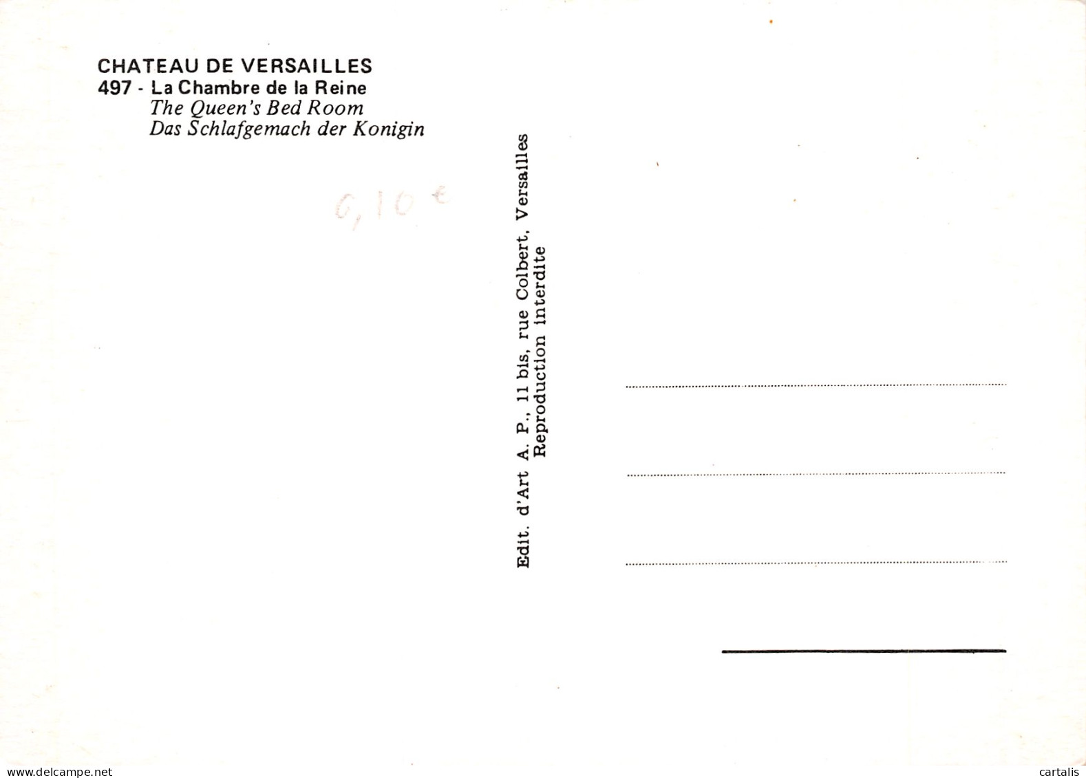 78-VERSAILLES LE CHATEAU-N°4184-A/0169 - Versailles (Château)