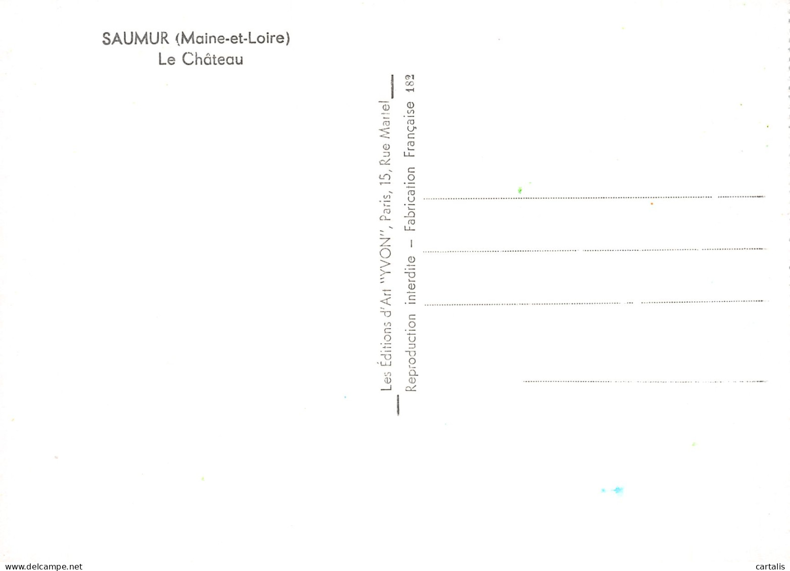 49-SAUMUR LE CHATEAU-N°4184-A/0175 - Saumur