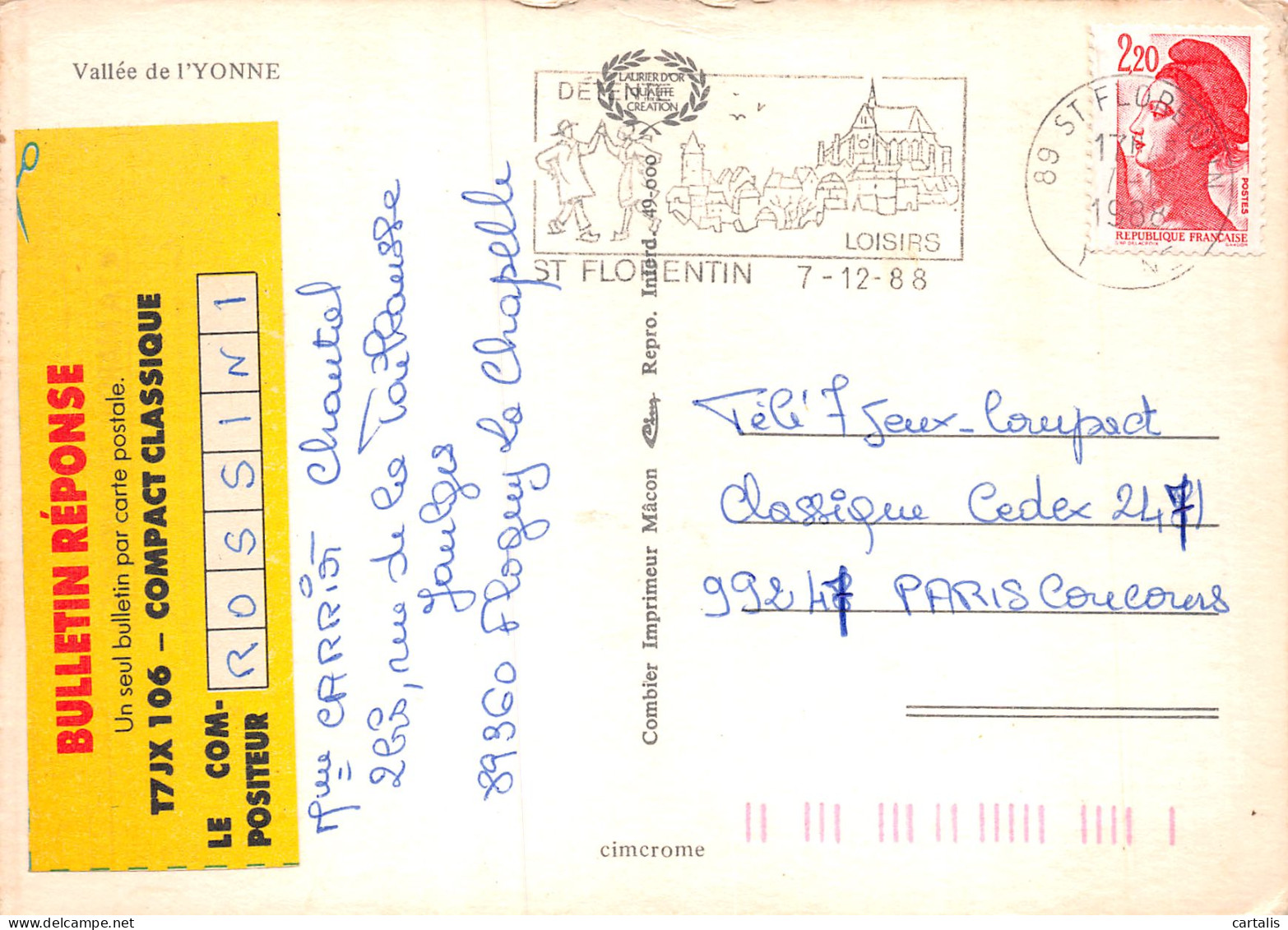 89-L YONNE-N°4184-A/0133 - Other & Unclassified