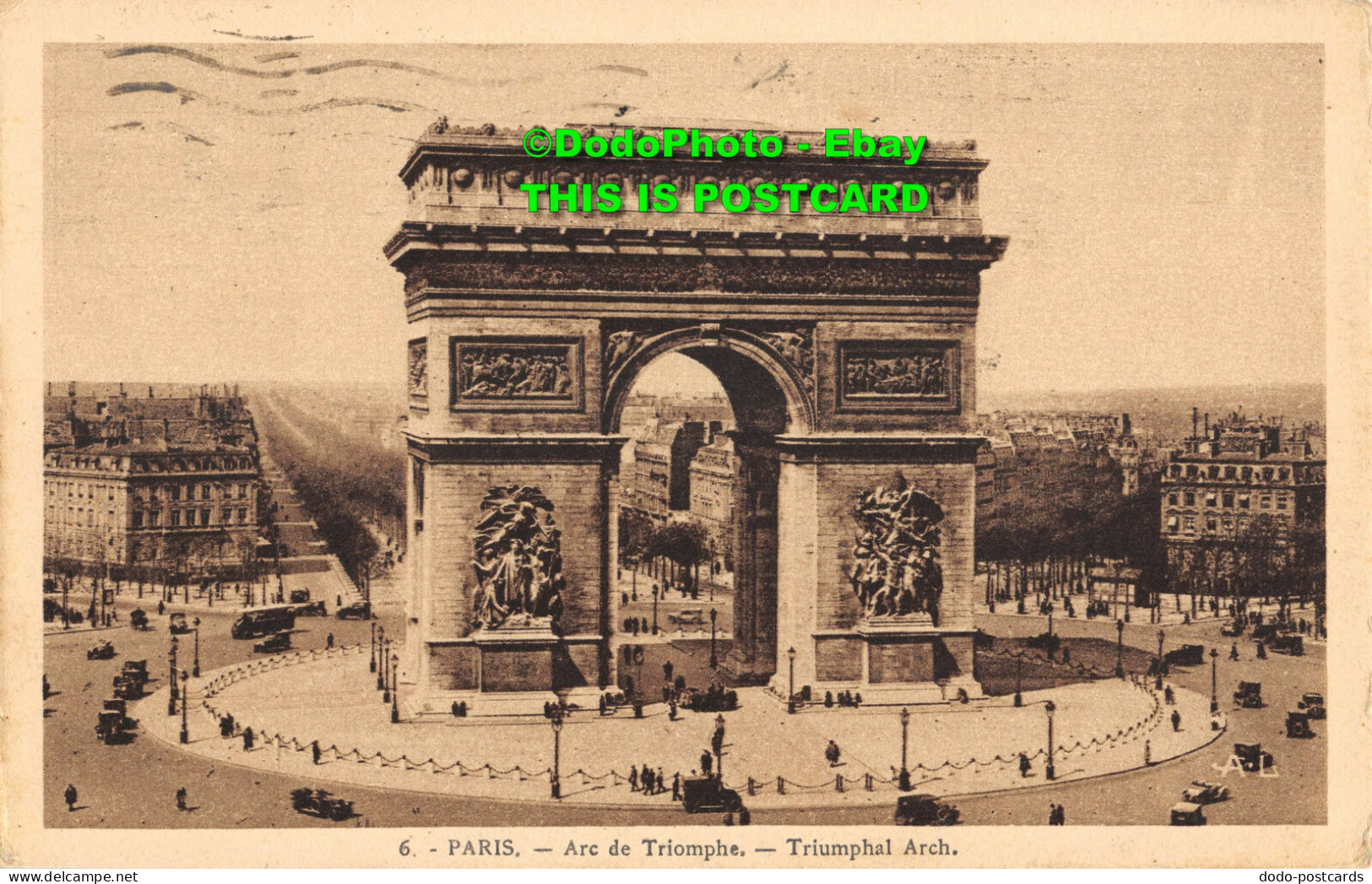 R355426 Paris. Triumphal Arch. A. Leconte. Les Editions Artistiques A. L. Paris - World