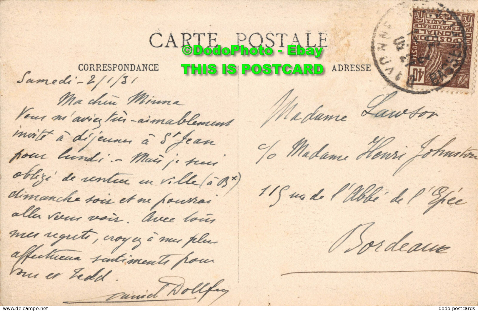 R355428 Les Sangliers. Biarritz. Postcard - World