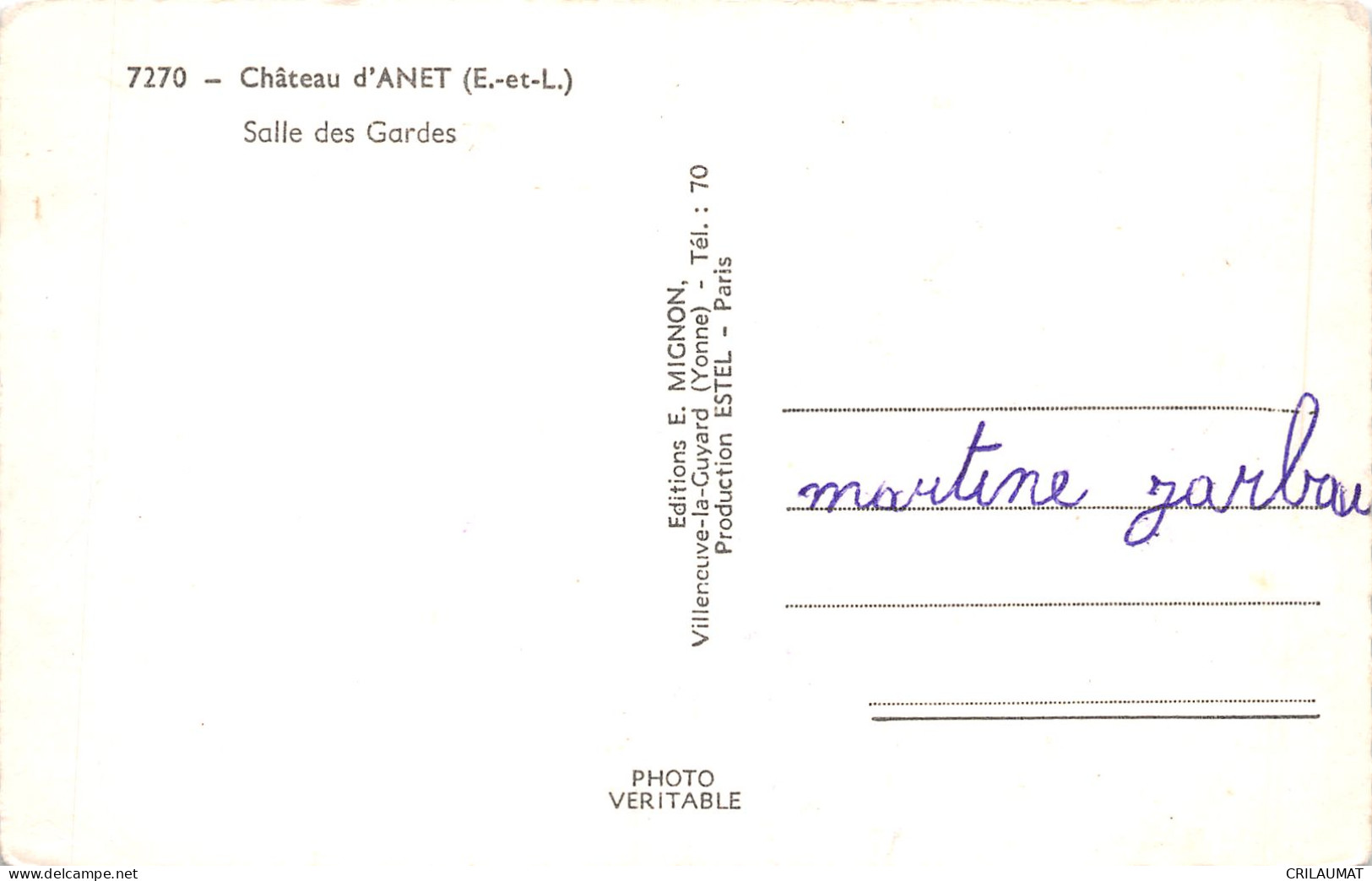 28-ANET LE CHATEAU-N°LP5132-B/0249 - Anet