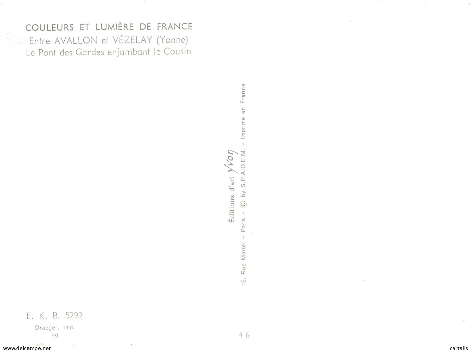 89-LE PONT DES GARDES-N°4185-A/0291 - Other & Unclassified