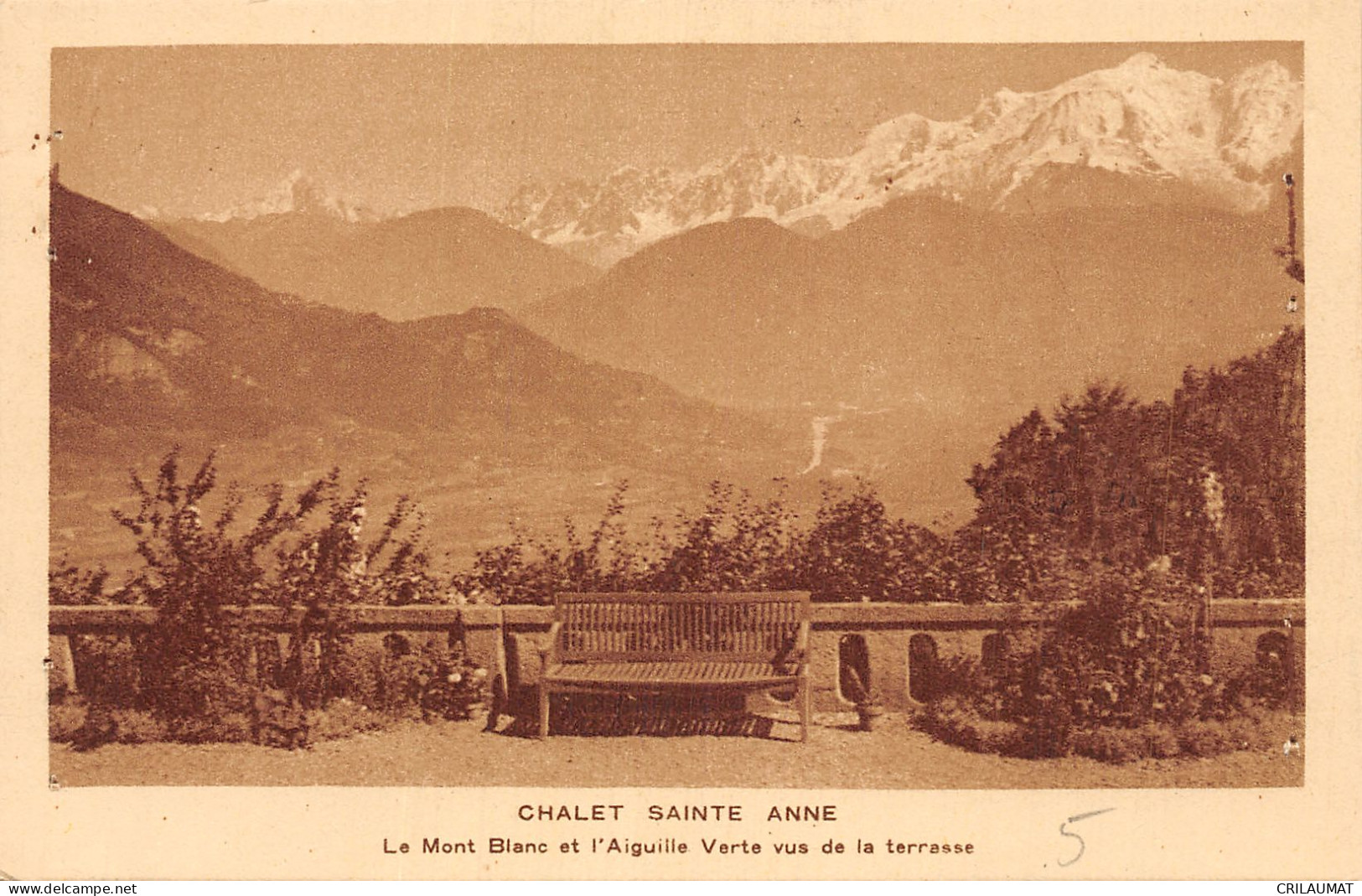 74-LE MONT BLANC ET L AIGUILLE VERT CHALET SAINTE ANNE-N°LP5132-A/0257 - Other & Unclassified