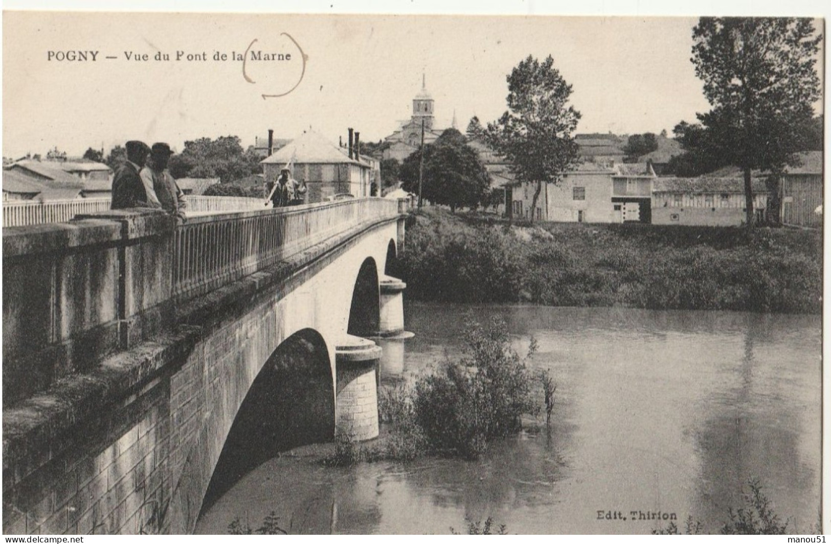 POGNY  Vue Du Pont De La Marne - Other & Unclassified