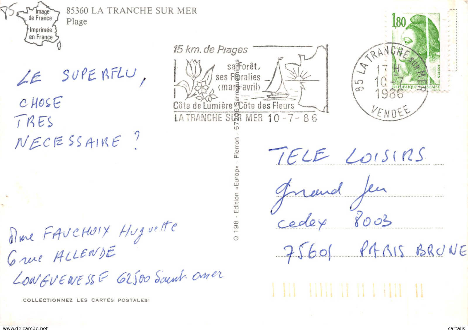 85-LA TRANCHE SUR MER-N°4185-A/0155 - La Tranche Sur Mer