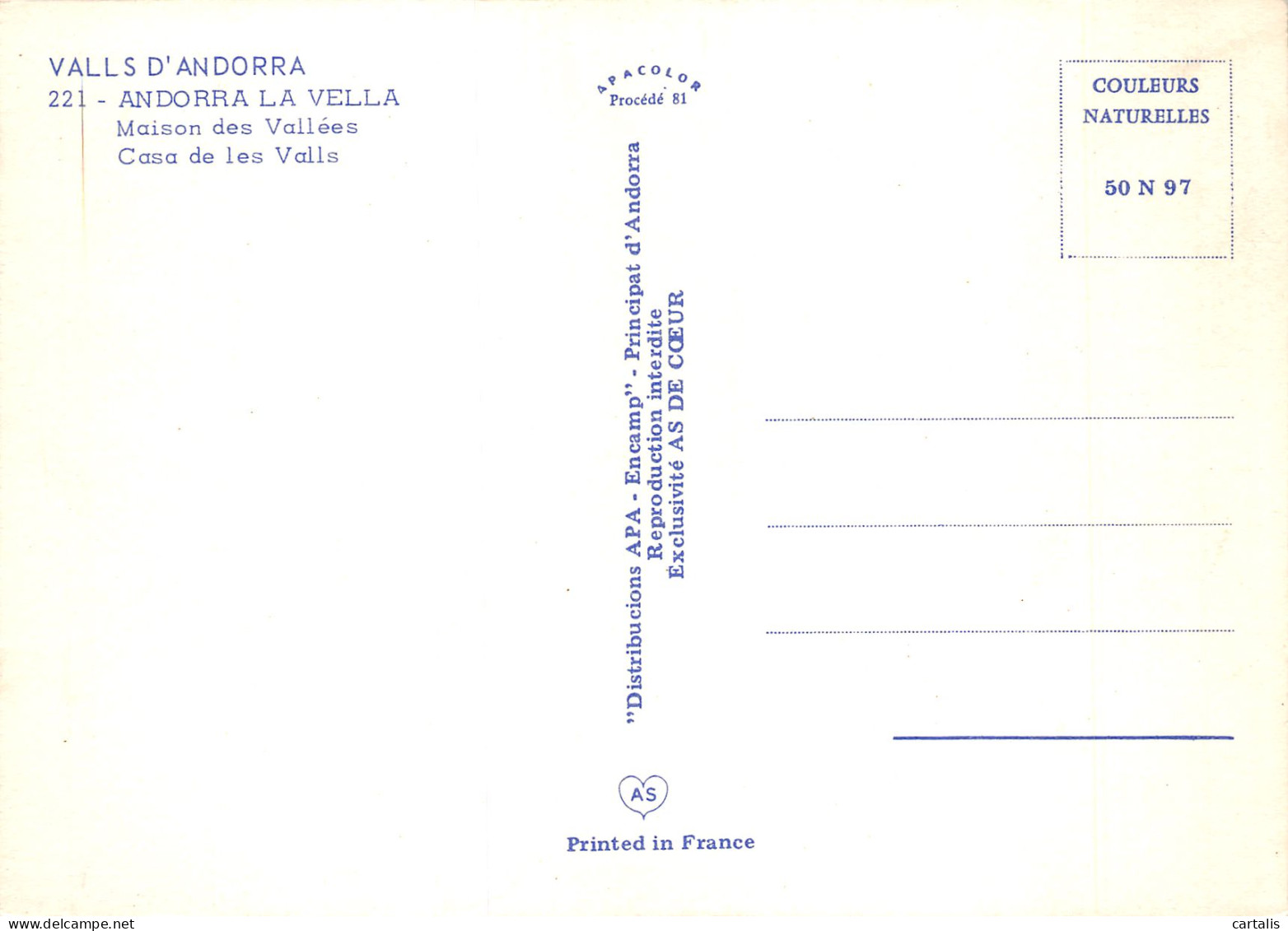 ET-ANDORRE-N°4184-D/0165 - Andorra