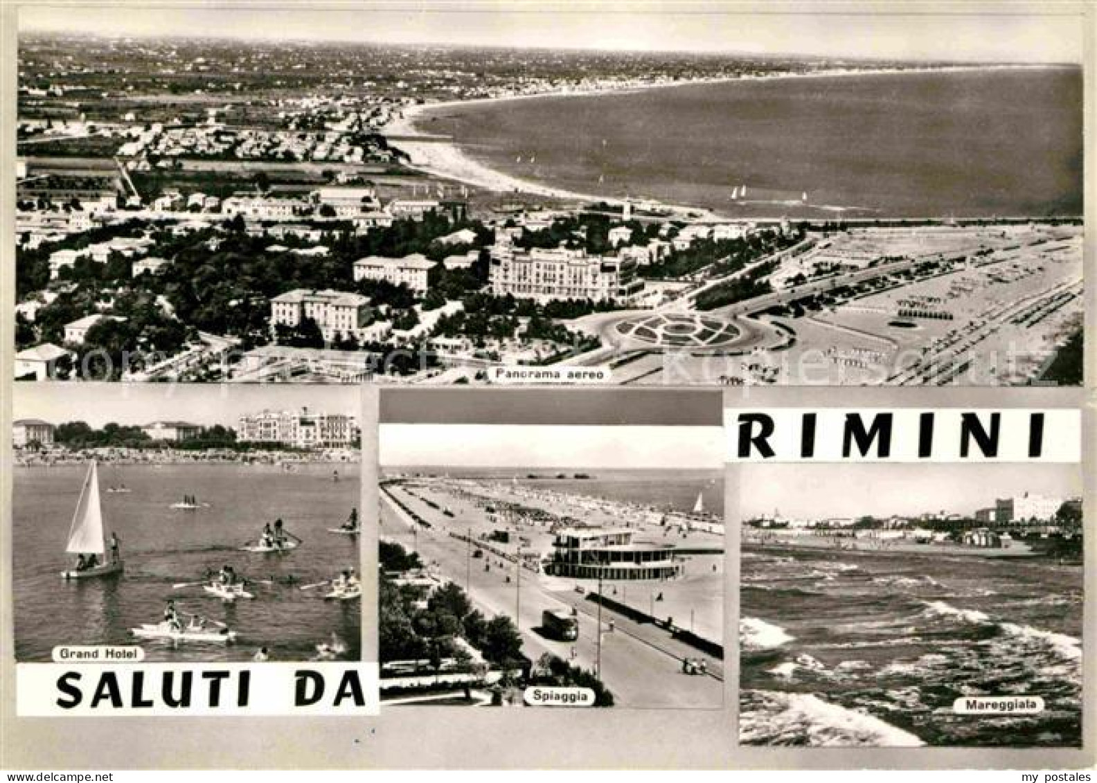 72793778 Rimini Strand Grand Hotel Fliegeraufnahme Rimini - Sonstige & Ohne Zuordnung