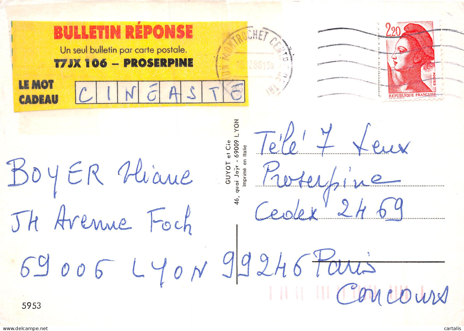 69-LYON-N°4184-D/0079 - Other & Unclassified