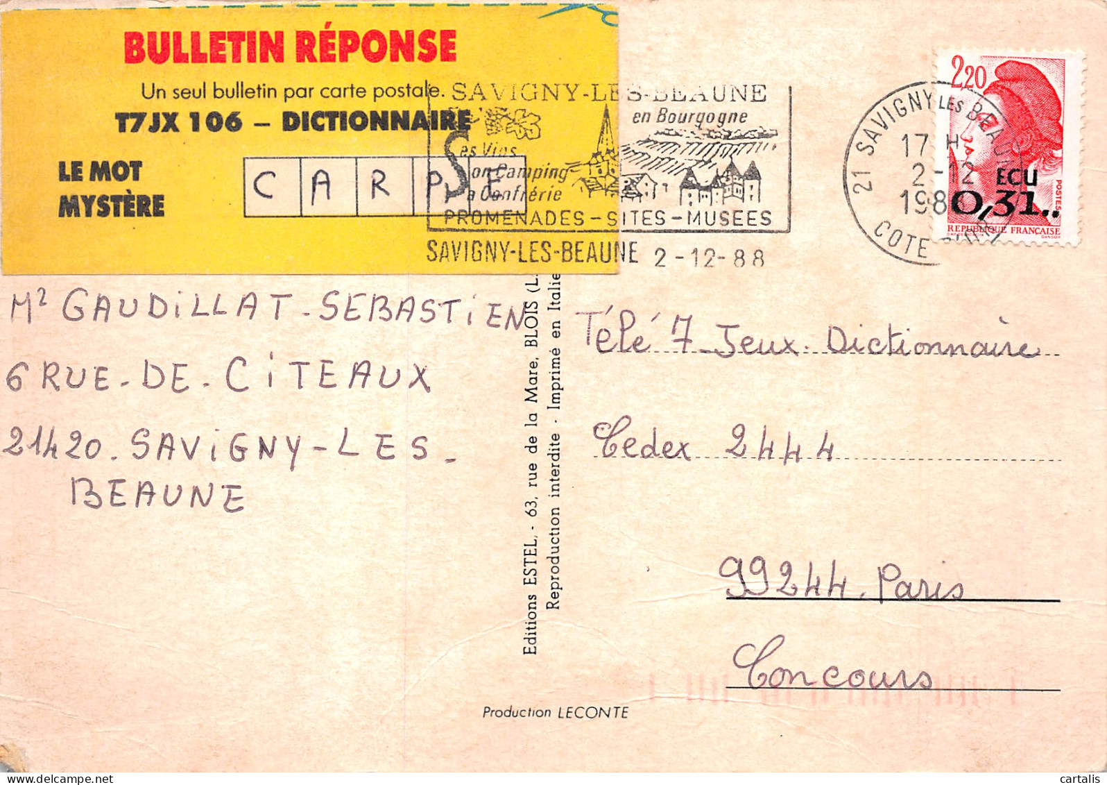 21-BEAUNE-N°4184-D/0069 - Beaune