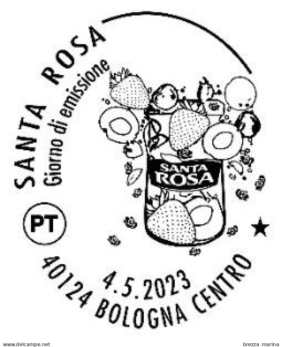ITALIA - Usato - 2023 - 55 Anni Dell’azienda Agroalimentare Santa Rosa - Confettura - B - 2021-...: Oblitérés