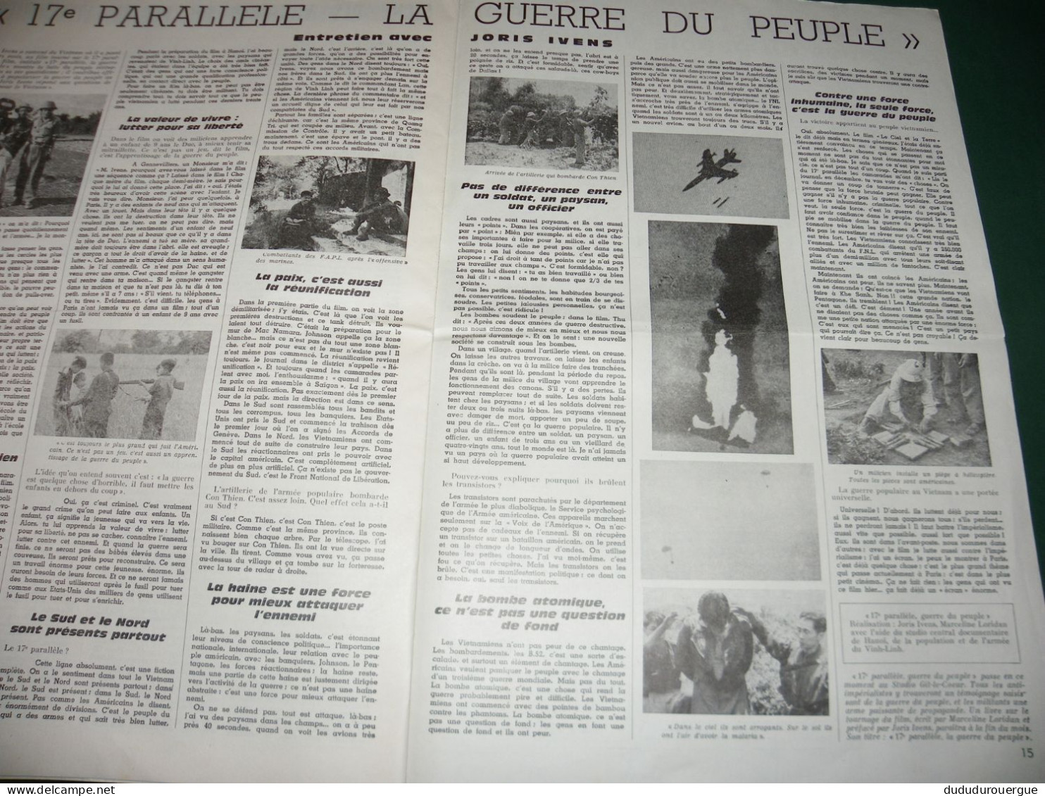 GUERRE DU VIETNAM : " VICTOIRE POUR LE VIETNAM " JOURNAL DES COMITES VIETNAM DE BASE , LE N ° 6 DE MARS 1968 - 1950 - Today