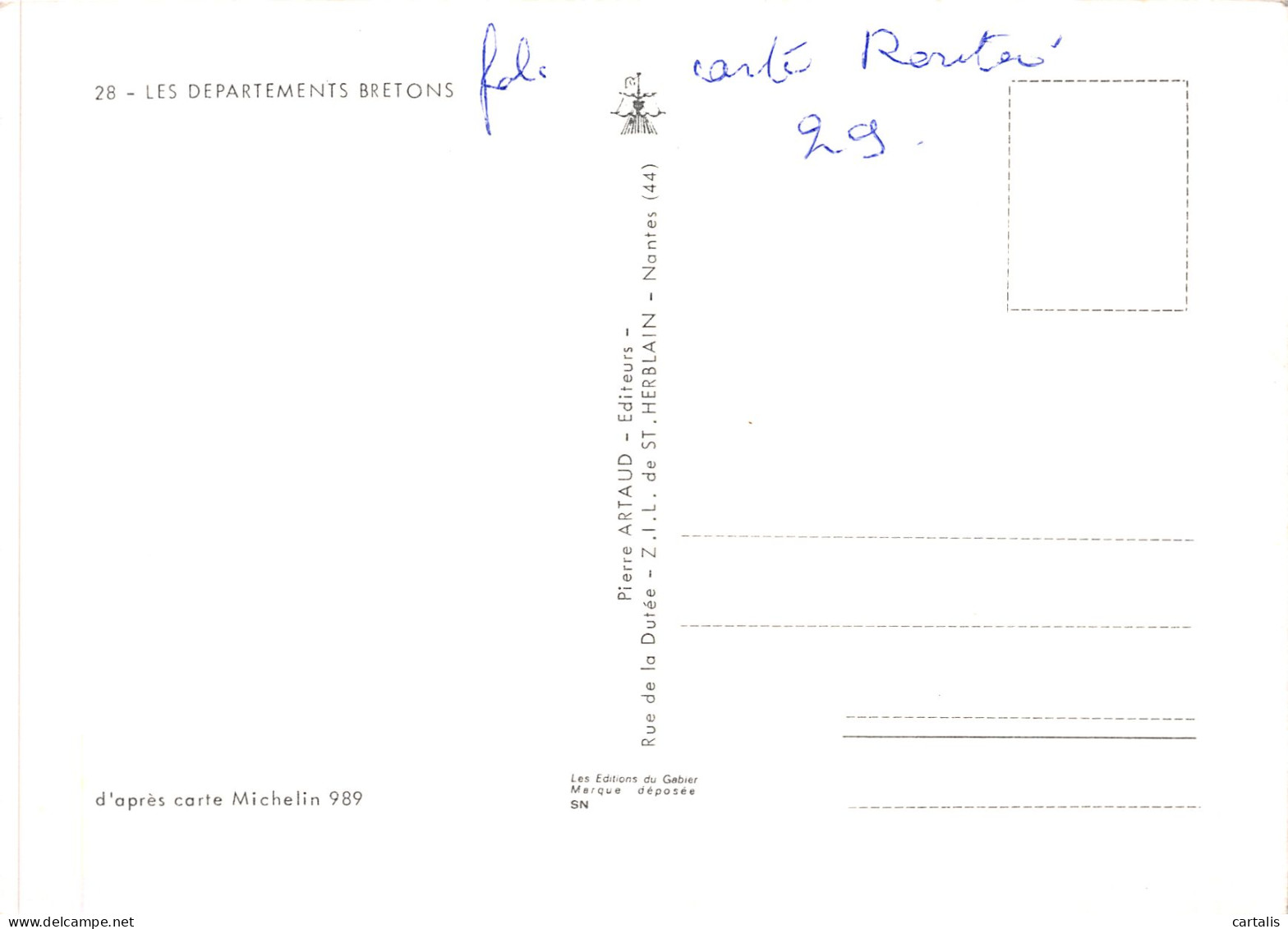 29-DEPARTEMENTS BRETONS-N°4184-C/0223 - Otros & Sin Clasificación