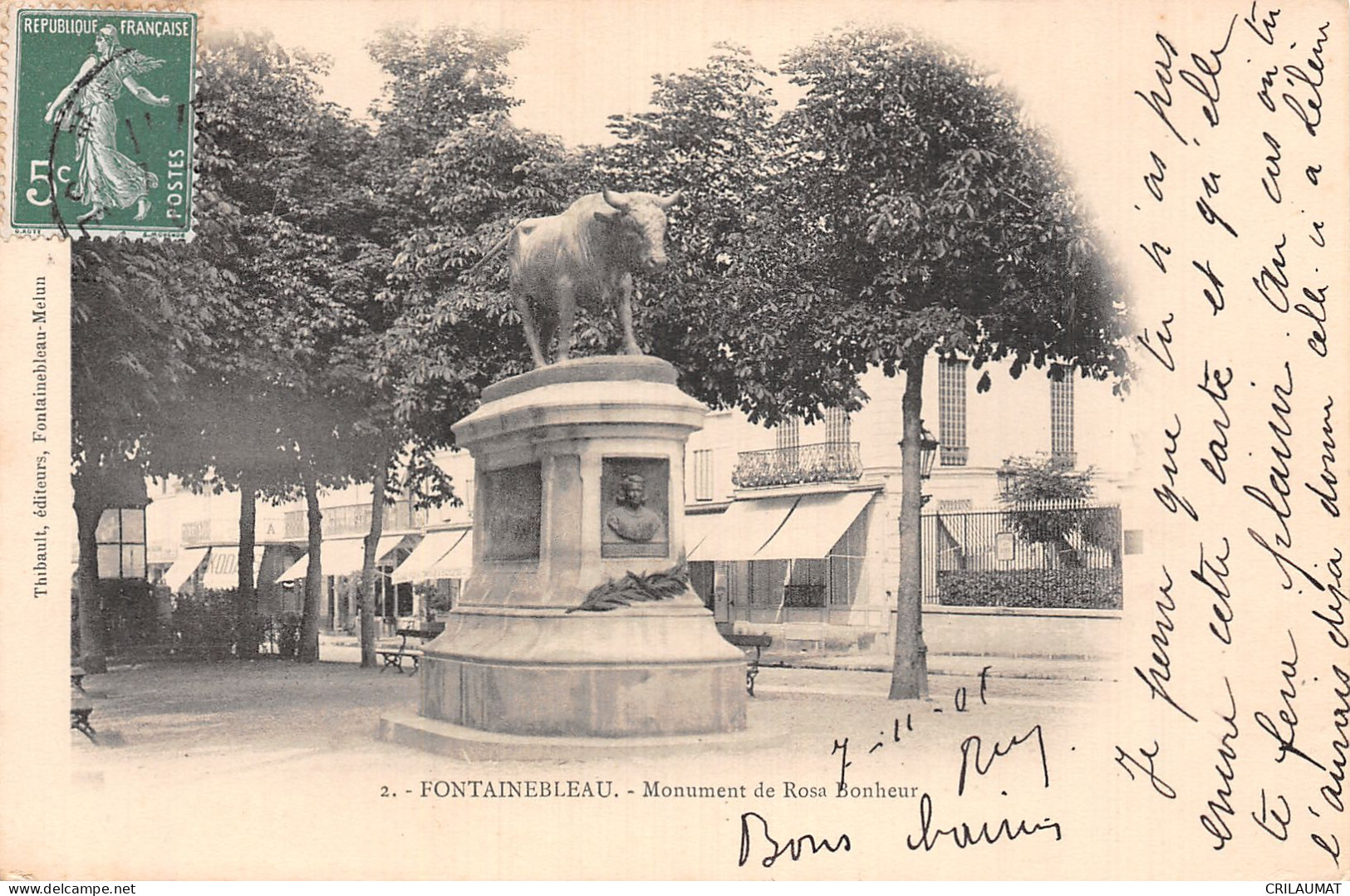 77-FONTAINEBLEAU MONUMENT DE ROSA BONHEUR-N°LP5132-D/0317 - Fontainebleau