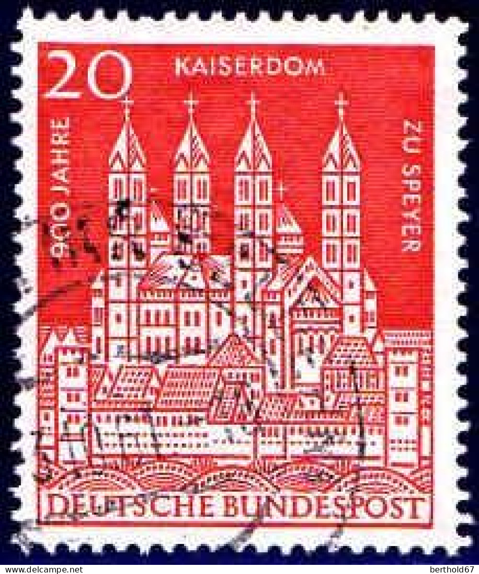 RFA Poste Obl Yv: 238 Mi:366 Kaiserdom Zu Speyer (Beau Cachet Rond) (Thème) - Iglesias Y Catedrales