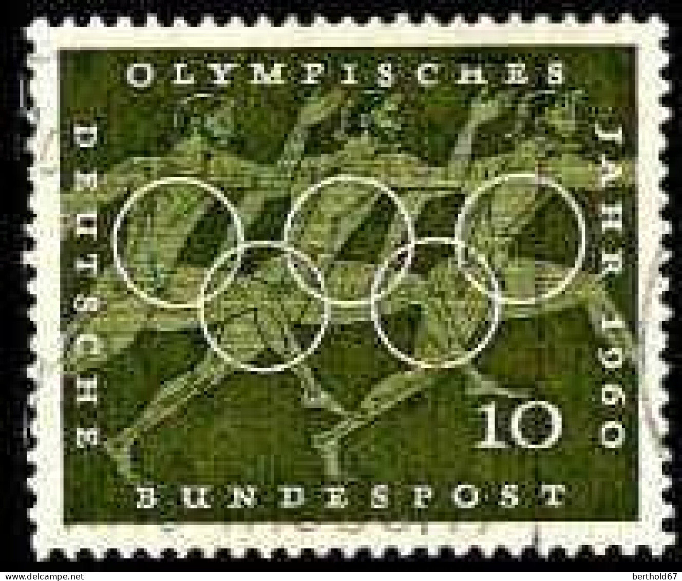 RFA Poste Obl Yv: 206 Mi:333 Olympisches Jahr Course De Demi-fond (Obl.mécanique) (Thème) - Athletics
