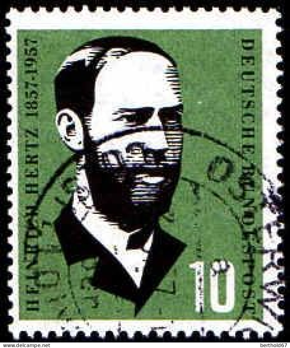 RFA Poste Obl Yv: 131 Mi:252 Heinrich Hertz Physicien (Beau Cachet Rond) (Thème) - Physique