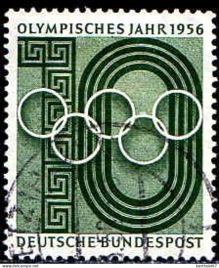 RFA Poste Obl Yv: 107 Mi:231 Olympisches Jahr (Beau Cachet Rond) (Thème) - Estate 1956: Melbourne