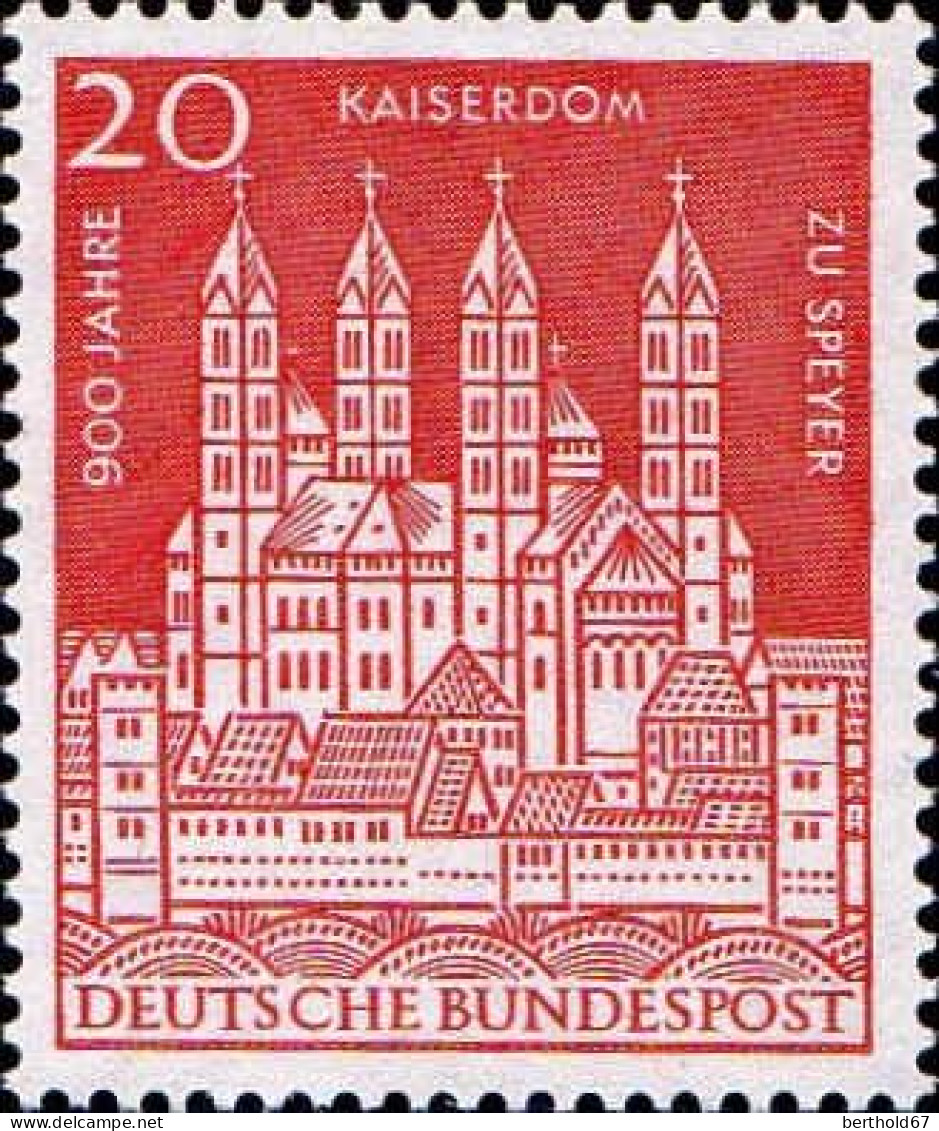 RFA Poste N** Yv: 238 Mi:366 Kaiserdom Zu Speyer (Thème) - Kirchen U. Kathedralen