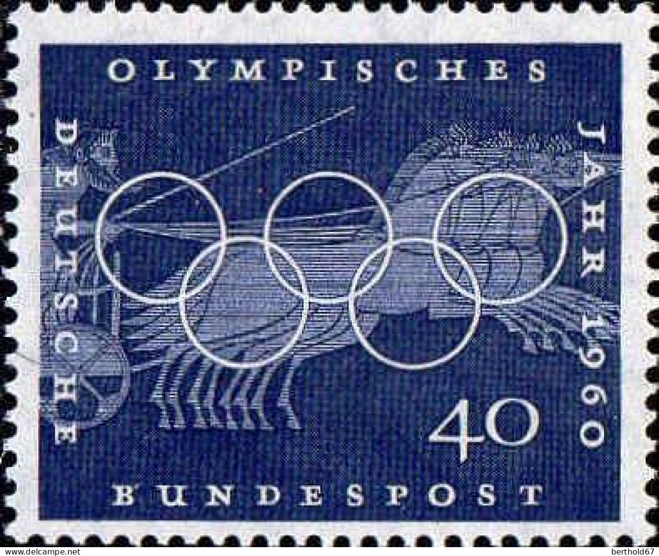 RFA Poste N** Yv: 208 Mi:335 Olympisches Jahr Char Antique (Thème) - Horses