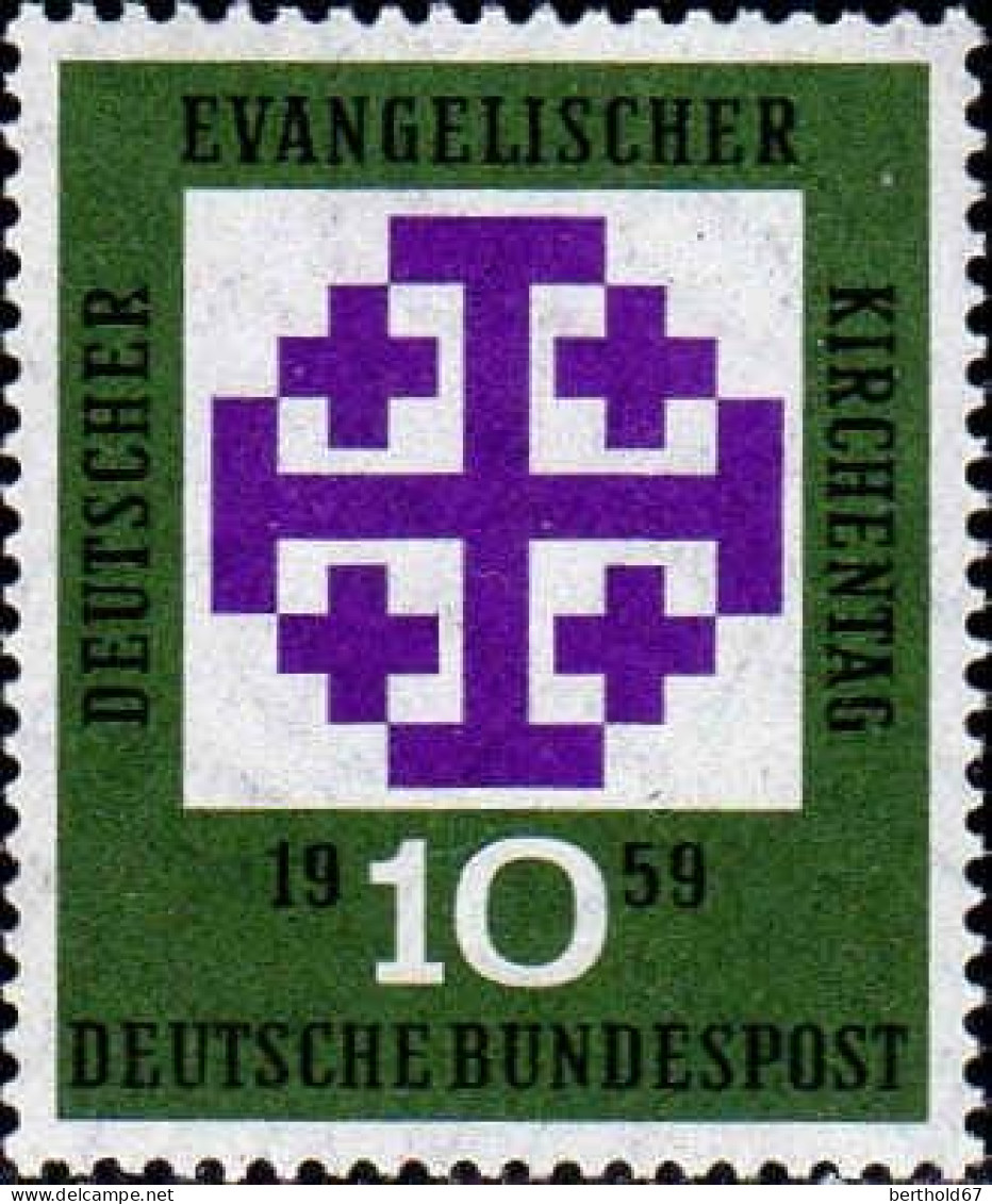 RFA Poste N** Yv: 187 Mi:314 Deutscher Evangelischer Kirchentag (Thème) - Christianisme