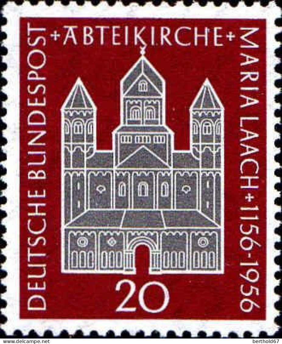 RFA Poste N** Yv: 114 Mi:238 Abteikirche Maria Laach (Thème) - Eglises Et Cathédrales