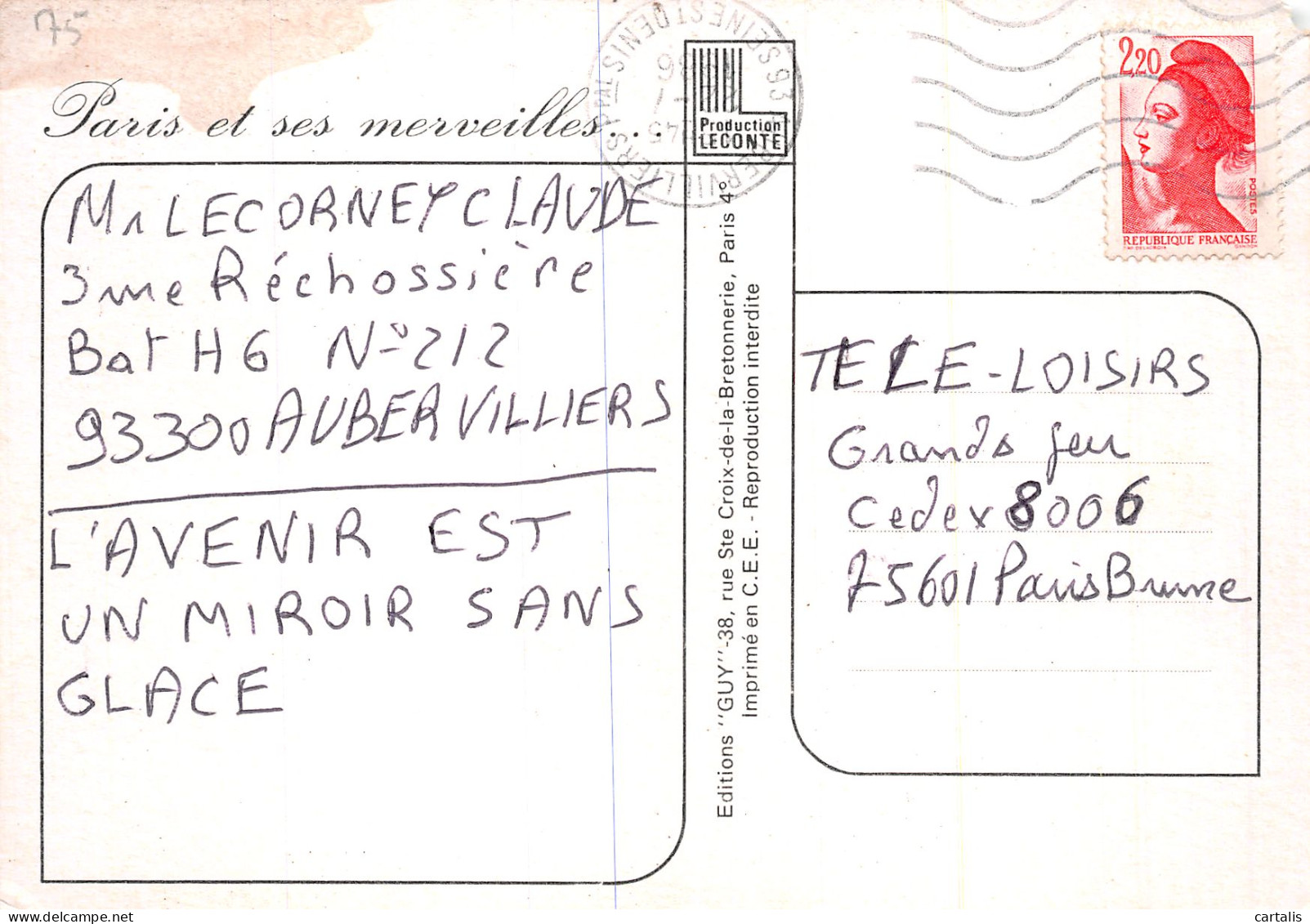 75-PARIS LE SACRE COEUR-N°4185-D/0085 - Sacré Coeur