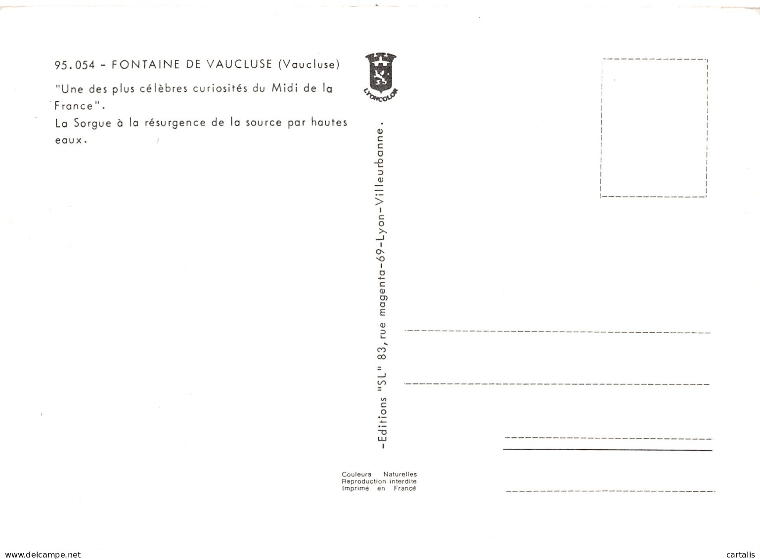 84-FONTAINE DE VAUCLUSE-N°4185-D/0007 - Otros & Sin Clasificación