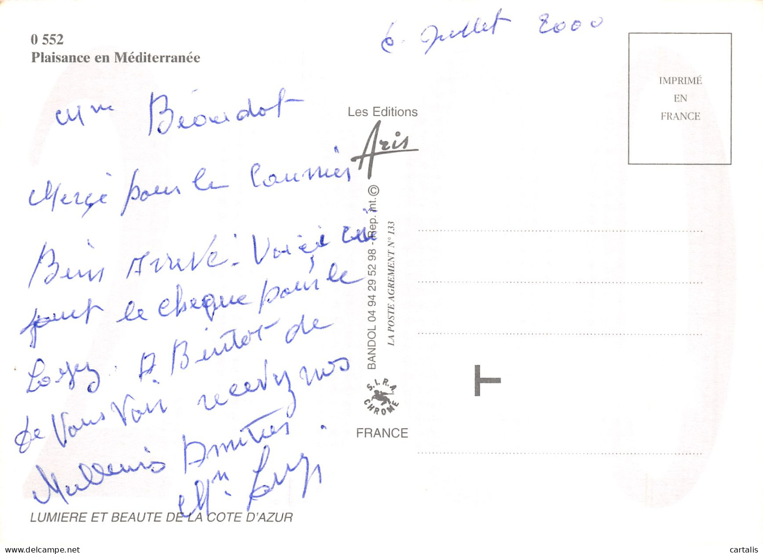 06-LA COTE D AZUR-N°4185-C/0087 - Other & Unclassified