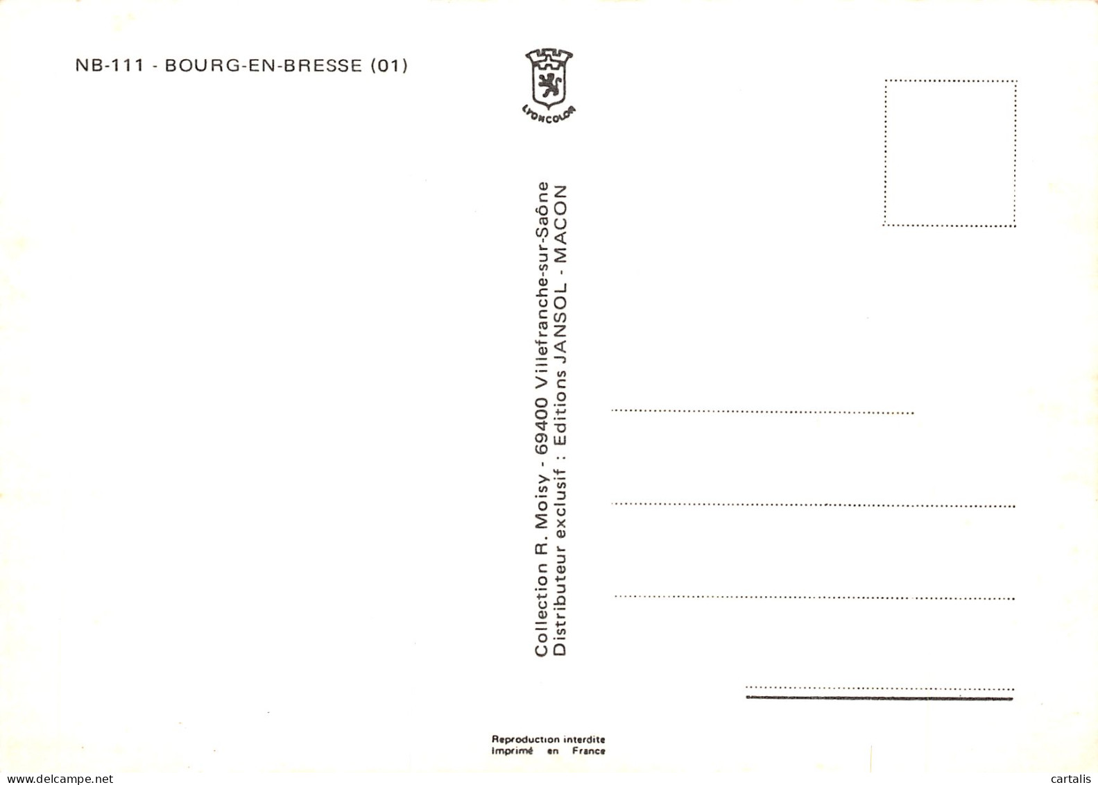 01-BOURG EN BRESSE-N°4185-C/0053 - Other & Unclassified