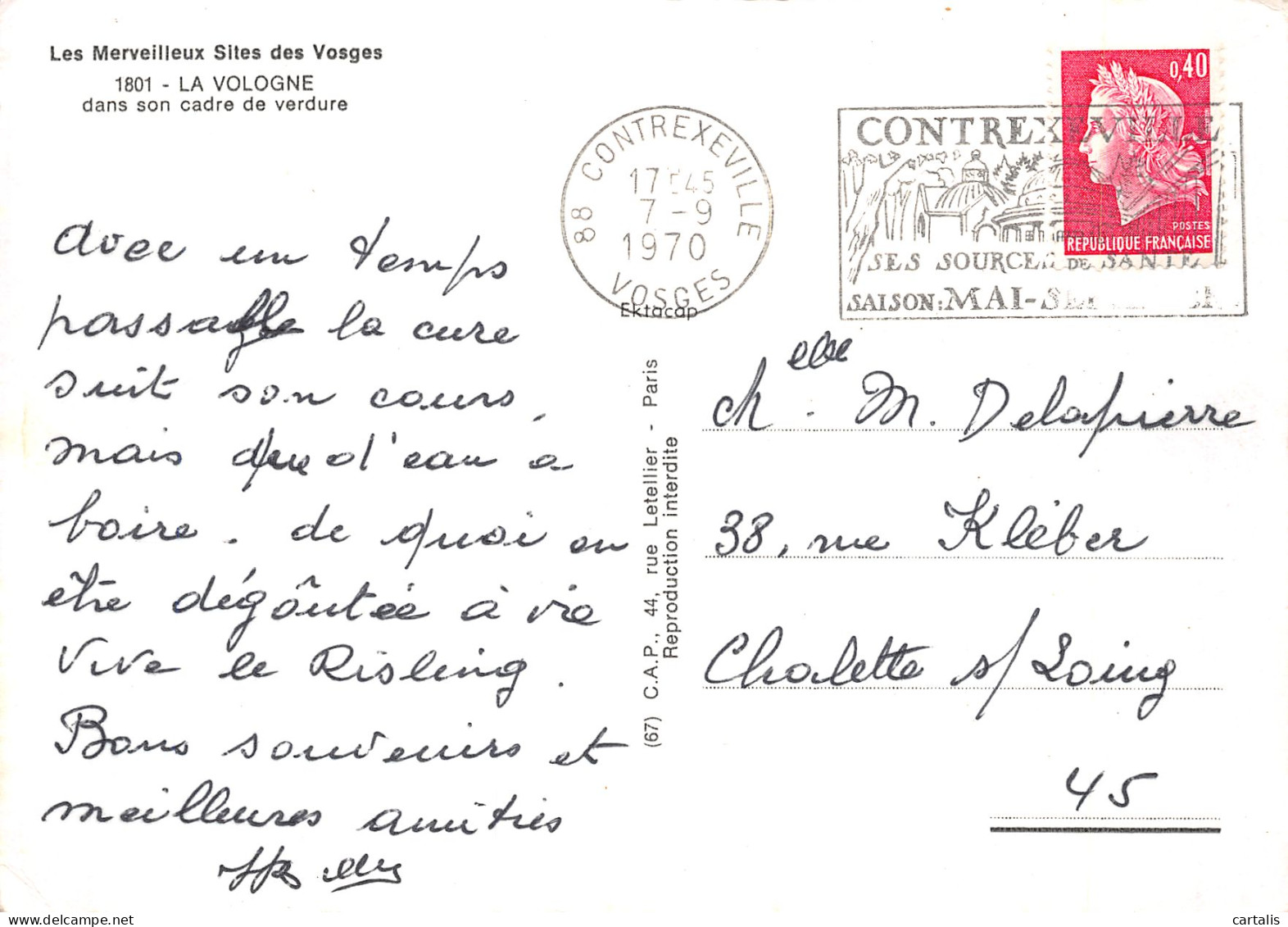 88-LA VOLOGNE-N°4185-B/0349 - Other & Unclassified