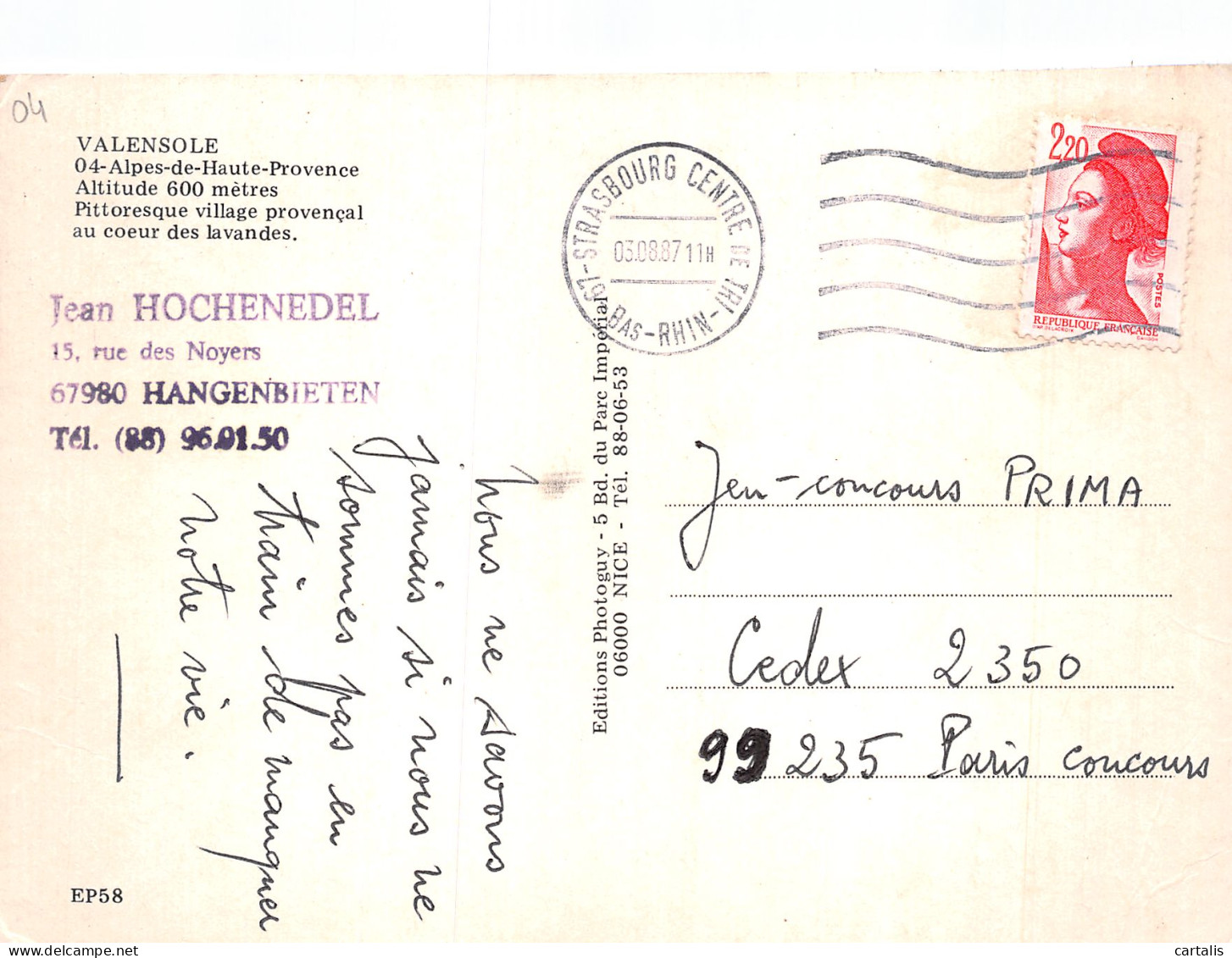 04-VALENSOLE-N°4185-B/0057 - Andere & Zonder Classificatie