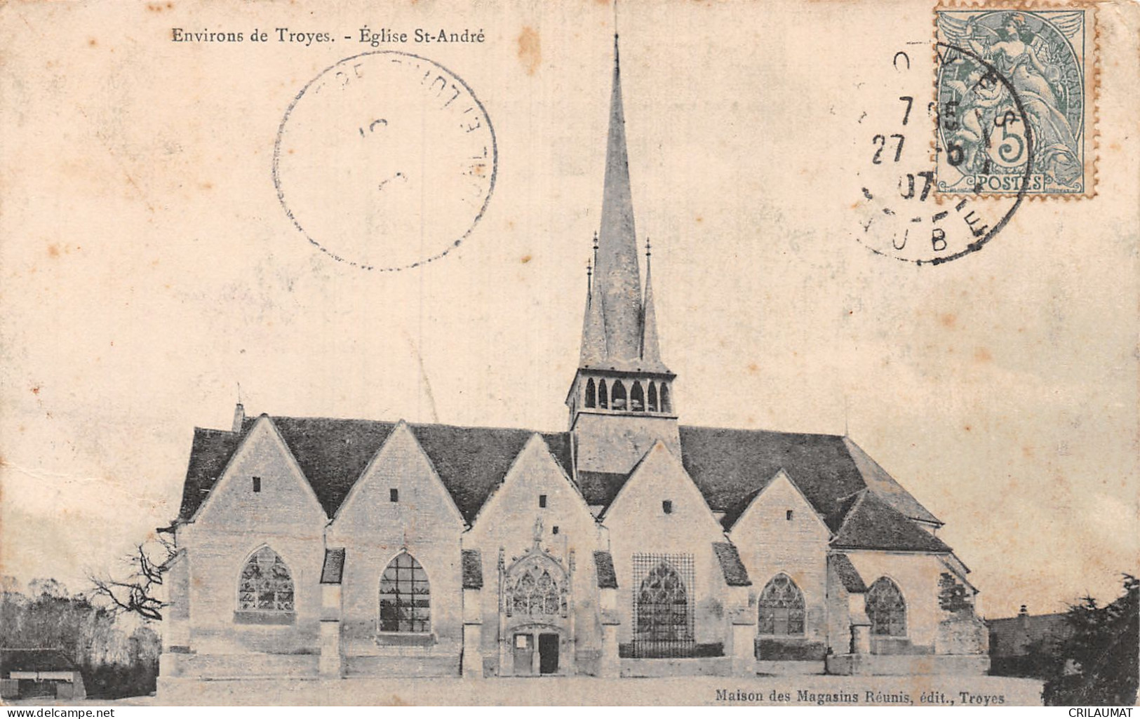 10-EGLISE SAINT ANDRE ENVIRONS DE TROYES-N°LP5132-G/0387 - Andere & Zonder Classificatie