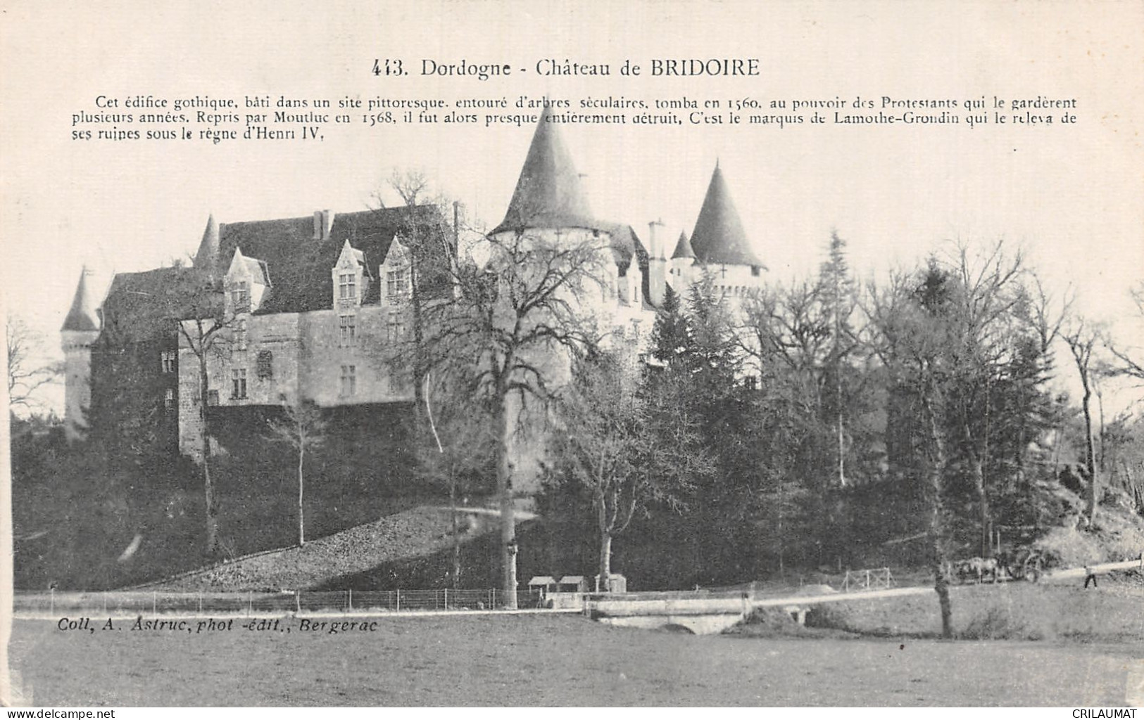 24-BRIDOIRE LE CHATEAU-N°LP5132-G/0043 - Andere & Zonder Classificatie