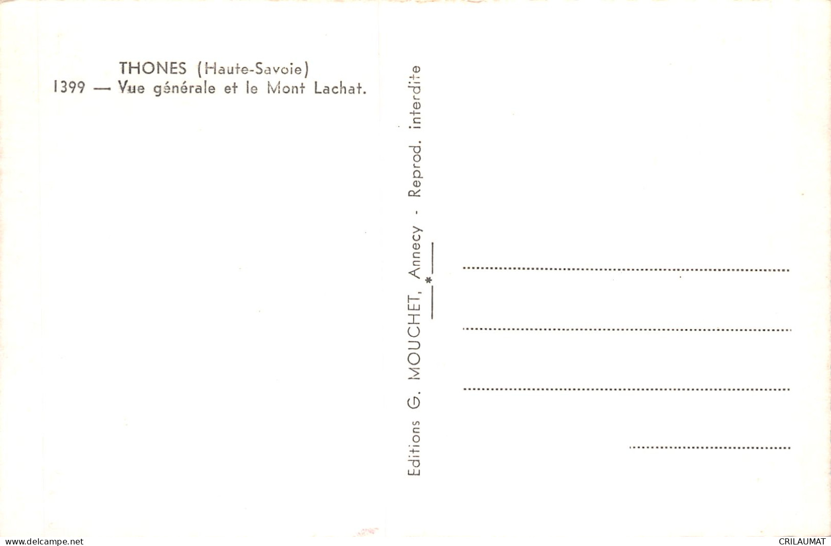74-THONES-N°LP5132-G/0025 - Thônes