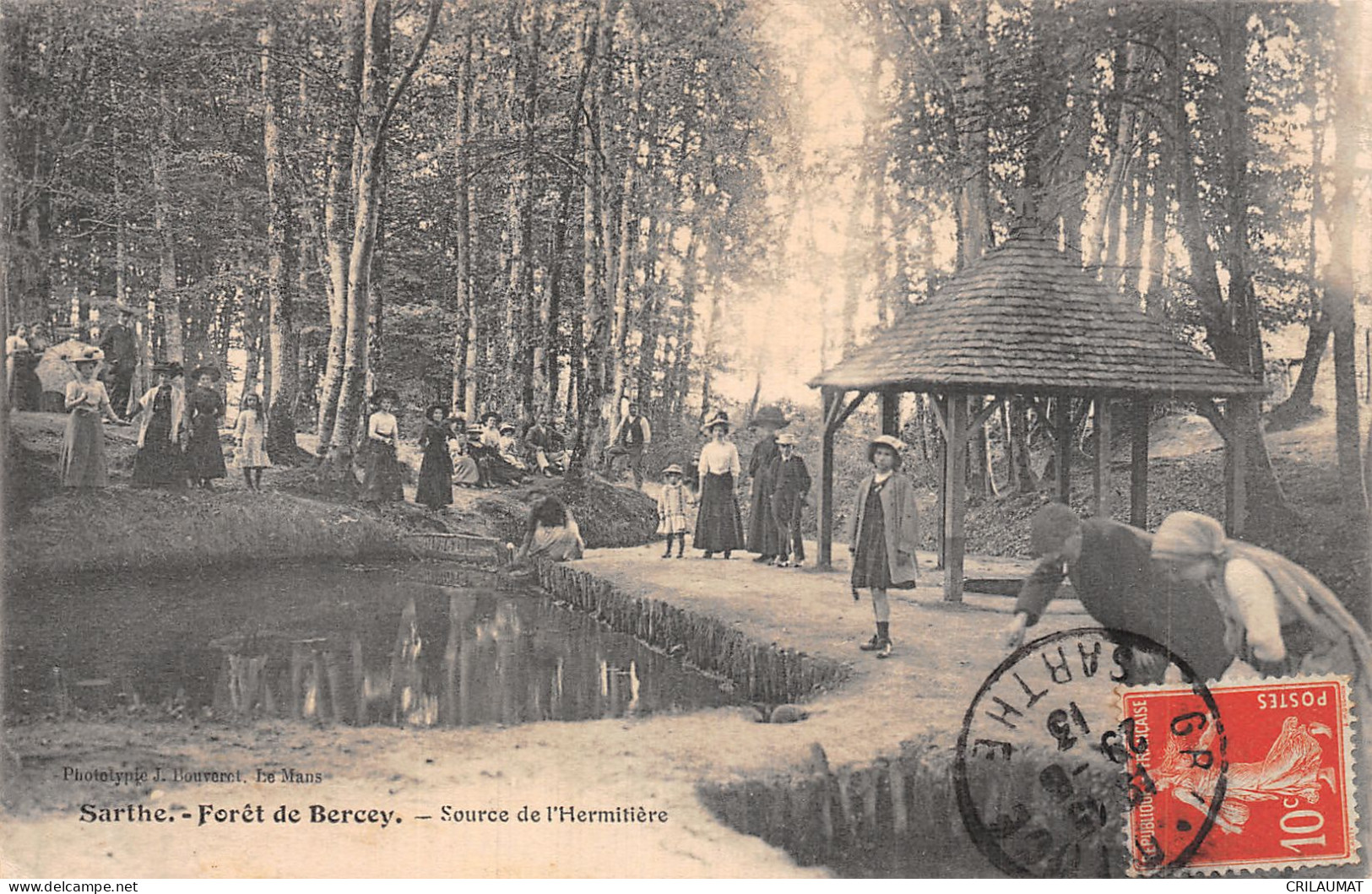 72-FORET DE BERCEY SOURCE DE L HERMITIERE-N°LP5132-F/0235 - Autres & Non Classés