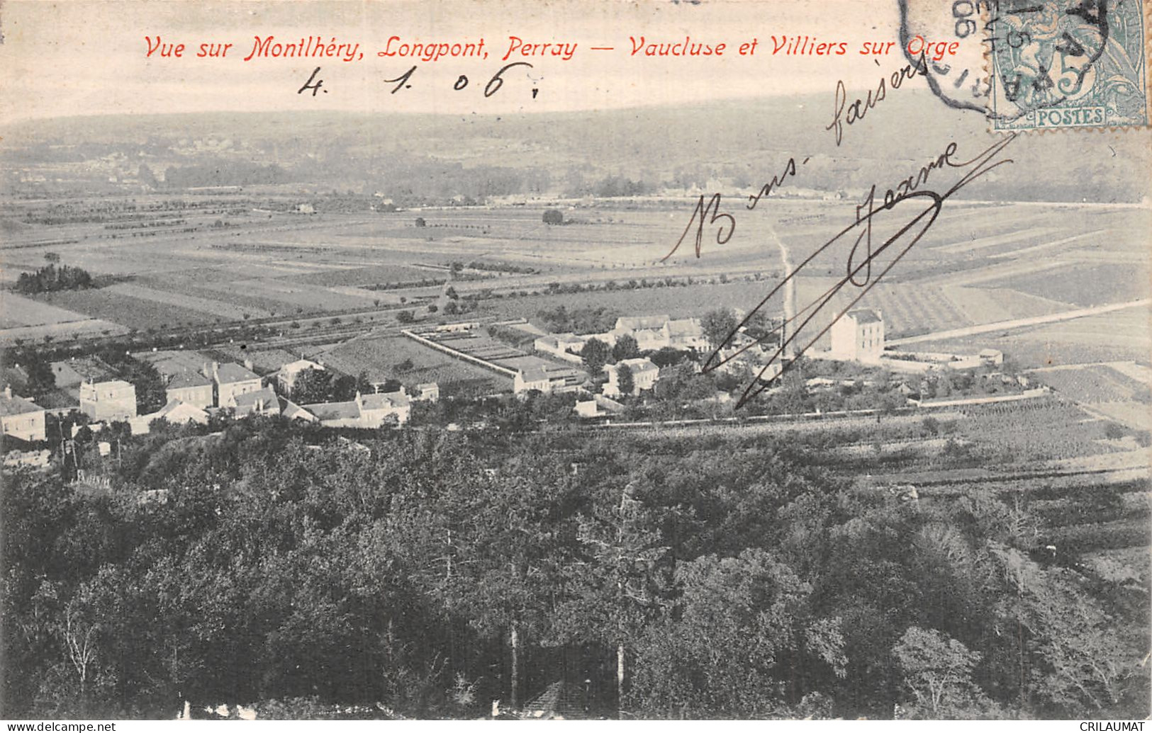 91-MONTLHERY LONGPONT PERRAY-N°LP5132-F/0221 - Montlhery