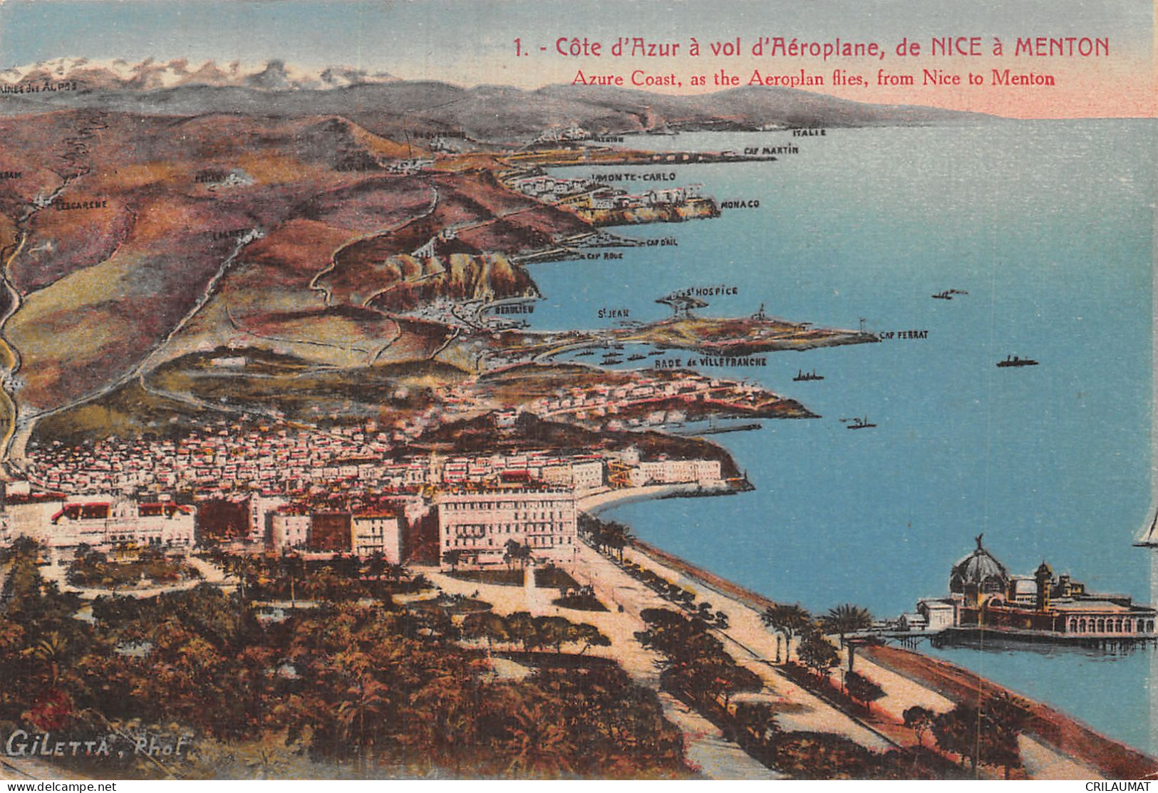 06-DE NICE A MENTON-N°LP5132-F/0015 - Andere & Zonder Classificatie