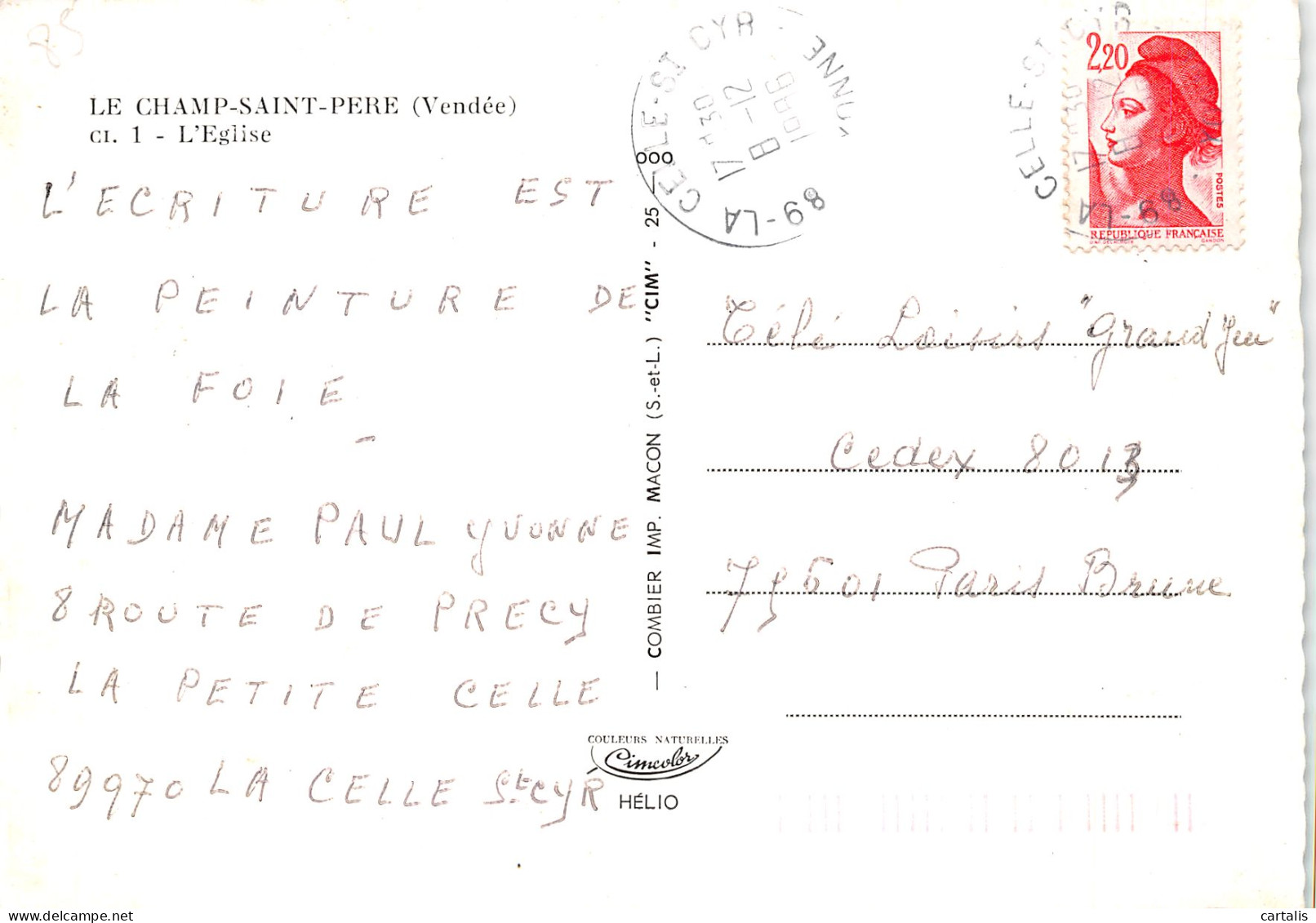 85-LE CHAMP SAINT PERE-N°4186-B/0321 - Other & Unclassified