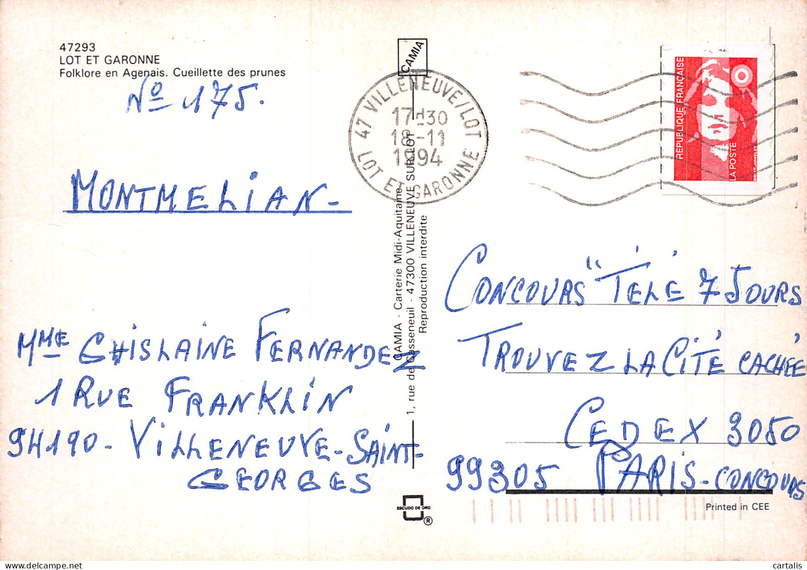 47-LOT ET GARONNE-N°4186-B/0055 - Andere & Zonder Classificatie