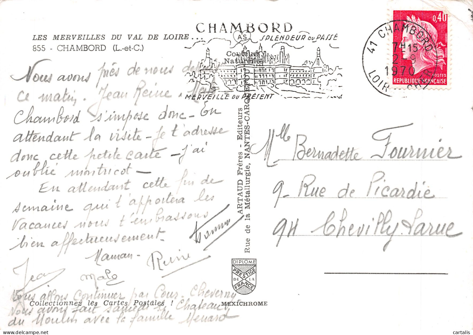 41-CHAMBORD LE CHATEAU-N°4186-A/0287 - Chambord