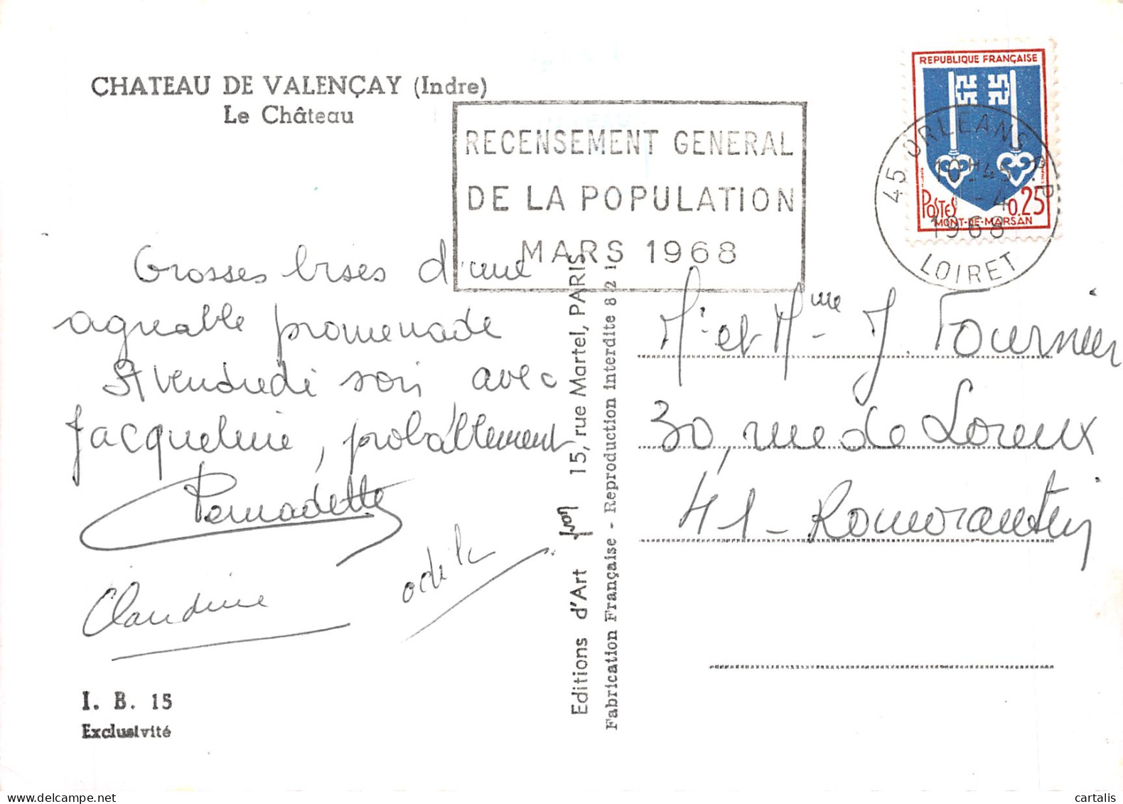 36-VALENCAY LE CHATEAU-N°4186-A/0217 - Other & Unclassified