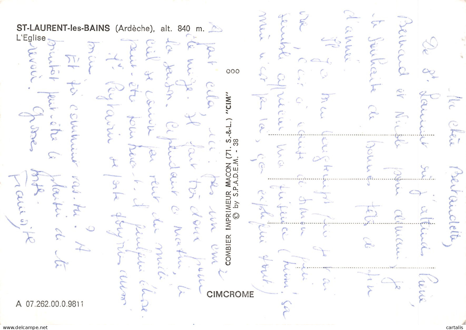 07-SAINT LAURENT LES BAINS-N°4186-A/0213 - Andere & Zonder Classificatie