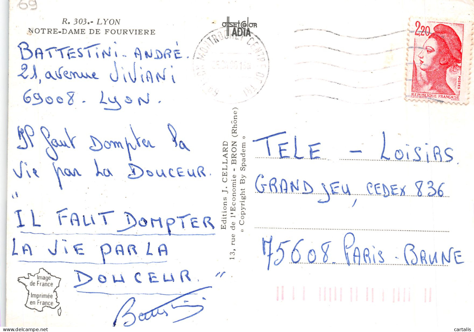 69-LYON-N°4186-A/0167 - Other & Unclassified