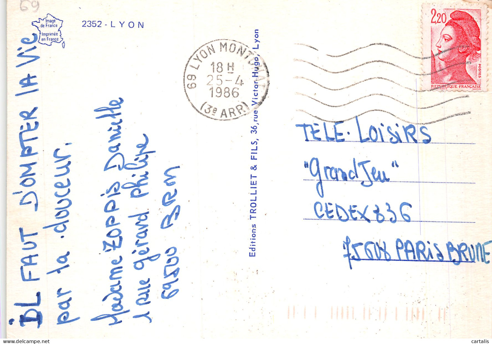69-LYON-N°4186-A/0161 - Other & Unclassified